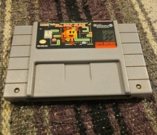 Ms. Pac-Man Super Nintendo SNES Genuine Video Game Cartridge Tested Works