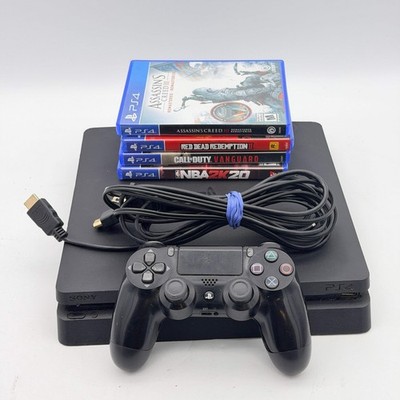 Sony PlayStation 4 PS4 Slim 1TB CUH-2215B Black Console Bundle with Controller,