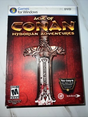 Age of Conan Hyborian Adventures PC DVD Complete Used Games for Windows