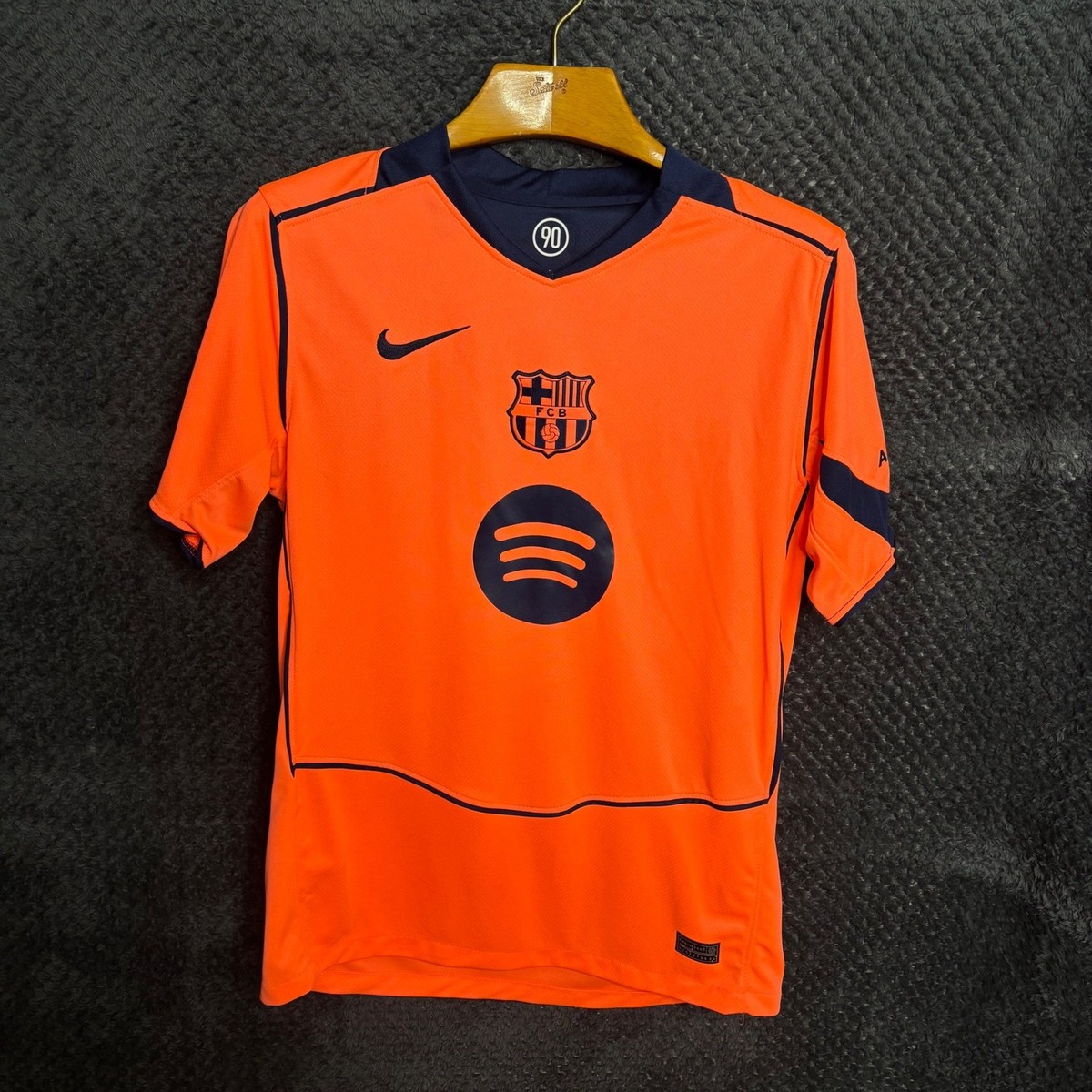 Nike FC Barcelona Jersey Mens Medium Orange Excellent Blake 6