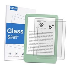 2 Pack Matte Tempered Glass Screen Protector for 6" Kindle 2024 and Glass Matt