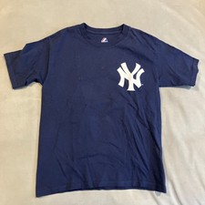 Vintage - Majestic - NY Yankees - DEREK JETER - Player Jersey T Shirt - Youth M
