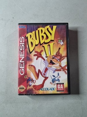 Bubsy II (Sega Genesis, 1994) Cart And Box No Manual Tested