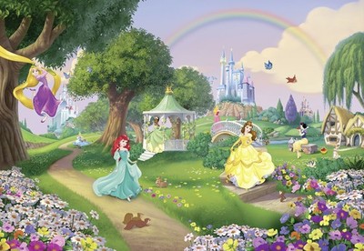 Fototapete KOMAR DISNEY | PRINCESS RAINBOW | 8 Teile | BxH 368 x 254 cm