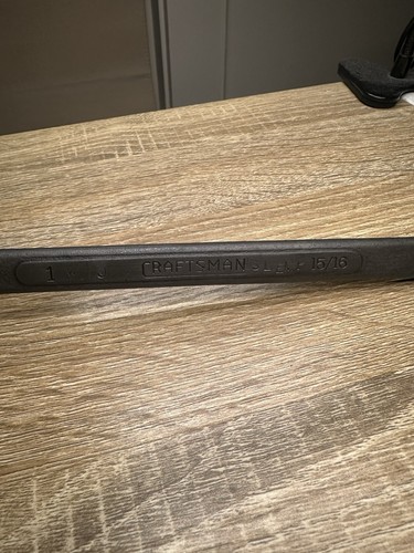 VTG Craftsman 15/16" X 1" Double Box End 12 Point Offset Wrench - Forged in USA