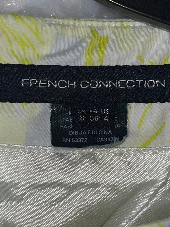 Vestido floral sin mangas French Connection para mujer talla 4 algodón Foto 2 de 4