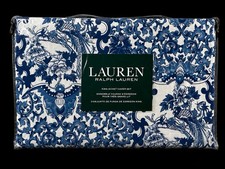 Ralph Lauren Tamarind Bird KING Duvet Cover Set Porcelain Blue 2 King Shams