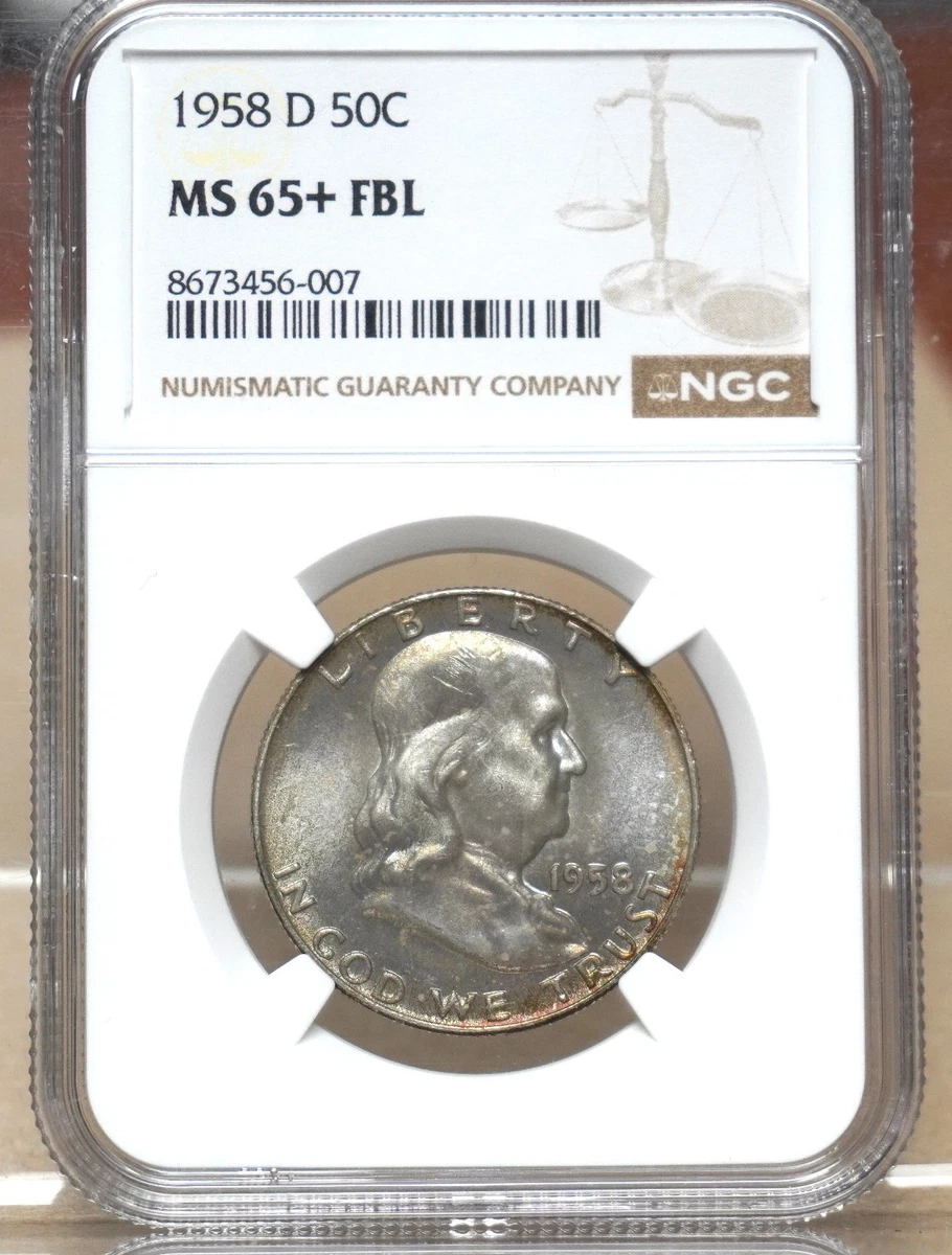 MS 65 Graded 1958 Franklin Half Dollars (1948-1963) for sale | eBay