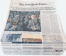 The New York Times News Paper LOT/12 March 2 3 4 5 6 7 8 9 10 11 12 13 - 2026