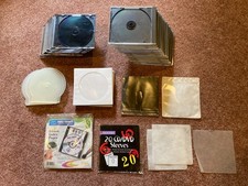 36 empty CD Cases 16 slim 14 regular 6 clam-shell Used Standard Size misc
