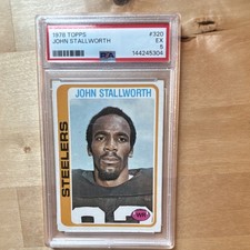 Topps 1978 John Stallworth #320 Steelers PSA 5 Football Rookie Base Card. rookie card picture