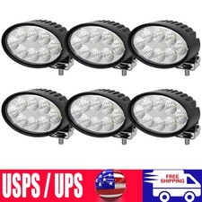 6pcs 40w Oval Cap Led Work Lights For Case Ih John Deere 6000 7000 8000 Series
