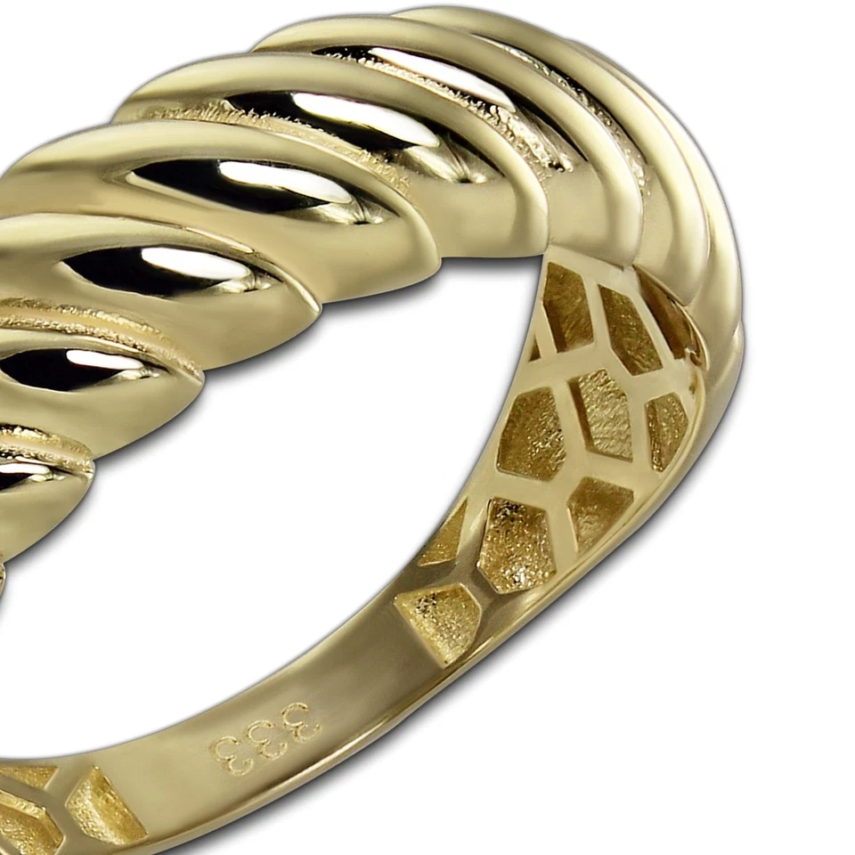 GoldDream Gold Ring Big Twisted Size 56 333 Yellow Gold GDR556Y56 - Image 4 of 4