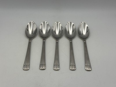 Set of 5 Christofle Acier Stainless Steel OSIRIS Five O'Clock Teaspoons