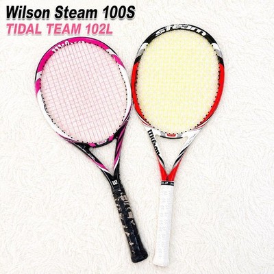 Wilson Steam 100S & TIDAL TEAM 110L Tennisschläger Set, guter Zustand