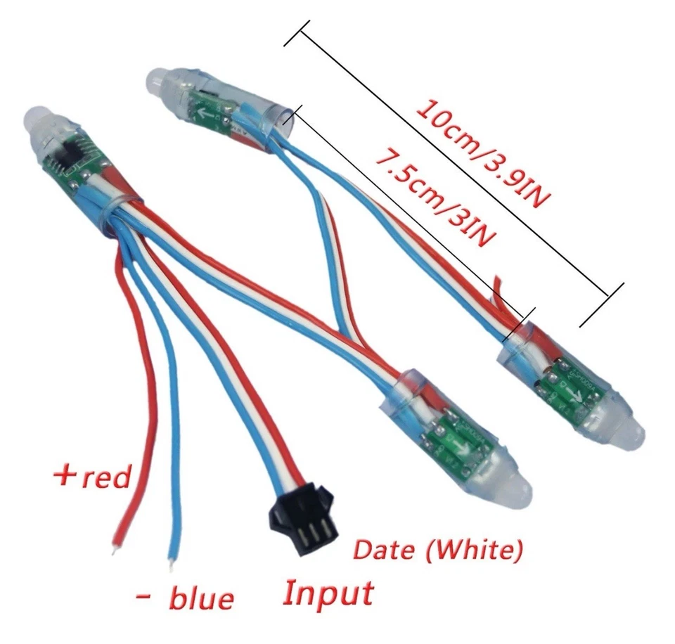 500PC DC5V WS2811 LED Pixels Light 12mm Individually Addressable RGB Digital - Image 3 of 4