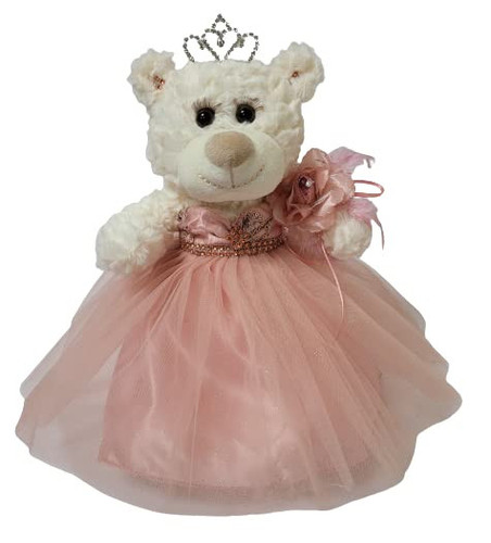 12" Quince Anos Teddy Bear with Dress Embroidery Mis 15 Anos (Centerpiece) ~ ...