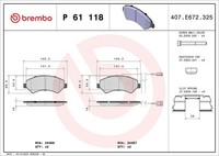 Bremsbelagsatz Vorne -System FüR Fiat Ducato 250 Pritsche Opel Movano C Ab 06->