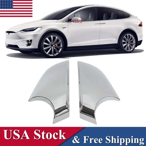 For Tesla Model X 2016-2021 Front Side Mirror Lower Holder Cover Trim Left&Right