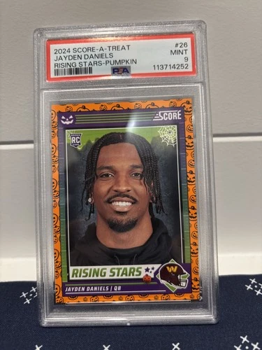 2024 Score-A-Treat #26 Jayden Daniels Rising Stars Pumpkin PSA 9 – Commanders