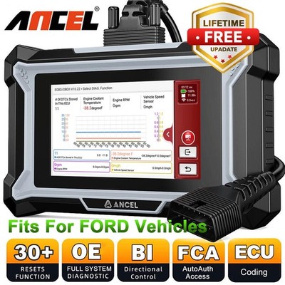 ANCEL DS160 FORD Bidirectional OBD2 Scanner Auto Diagnostic Scan Tool ECU Coding