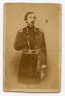 Civil War CDV Hero of Little Round Top, Gettysburg, Gen. GK Warren, period ink
