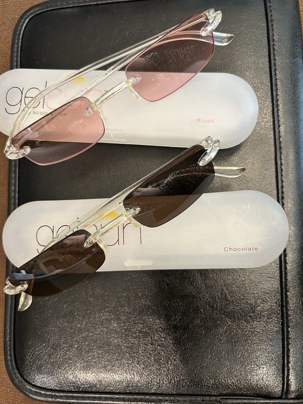 Gelsun Lightweight Sunglasses 2 Pairs Chocolate And Blush Good Condition