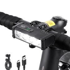 Bike Front Light Bar Bicycle Rechargeable USB LED Night Riding Lamp Headlight US