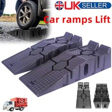 2pcs Heavy Duty Car Lift Lifting Ramps 33cm Extra Wide Universal UK 2026