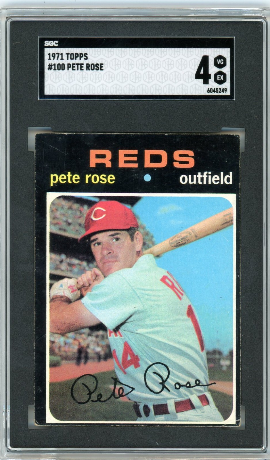 1971 Topps #100 Pete Rose SGC 4 REDS