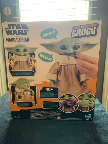 Star Wars Galactic Snackin’ Grogu 9.25” Animatronic Toy w/ Sounds & Accessories - Picture 2 of 17