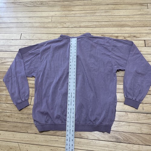 Crazy Shirts Hawaii Henley Maglione Uomo L Viola Sail Island Made USA Elasticizzato 48" - Foto 12 di 22