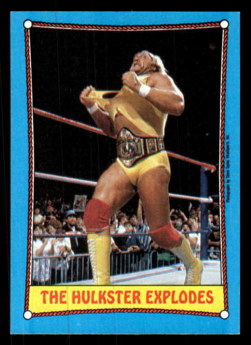 Hulk Hogan Der Hulkster explodiert 1987 Topps WWF #26