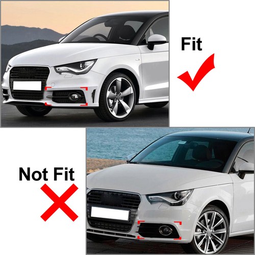 Front Bumper Honeycomb Mesh Fog Light Grill Cover For Audi A1 8X S1 10-14 - Foto 11 di 12