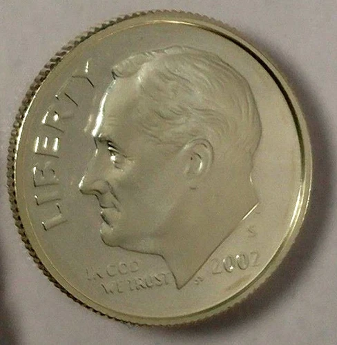 2002-S 10C Roosevelt Dime GDC Proof 90% Silver ou