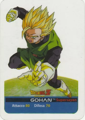 Lamincards Dragon Ball Z Edibas Serie Oro GOHAN N 11