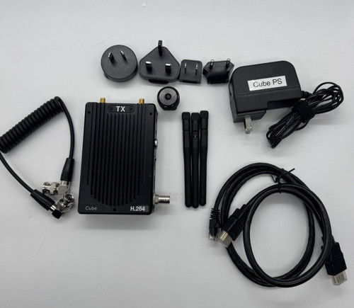 Teradek Cube 655 HDMI/SD H.264 Encoder w/3 Antennas Power Supply & Accessories