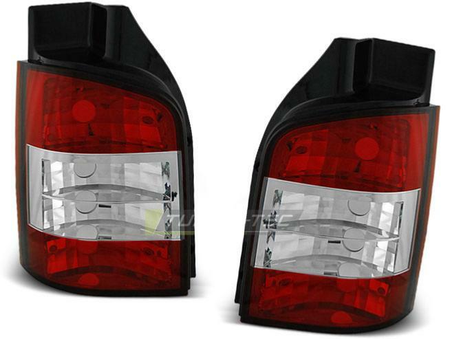 Feux arriere VW T5 hayon eclairage arriere haute visibilite rouge blanc