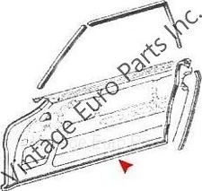  New Left and Right door Seals fits Mercedes 230sl 250sl 280sl 63-71 W113 L&R