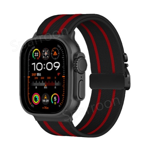 Nylon Watch Band For Apple Watch Strap Ultra 2 49mm Series 10 9 8 7 6 42mm 46mm - Bild 10 von 27