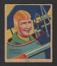 1933 R136 National Chicle Sky Birds Card - #39 Captain Stinson - Series of 144