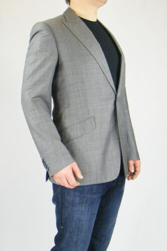 RAKE Men's Grey Wool Single Button Single Breasted Blazer Jacket (38) - Picture 2 of 12