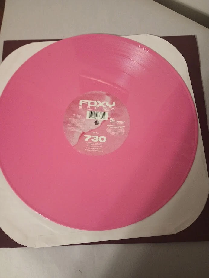 Foxy Brown: Candy/730 виниловая пластинка розовая промо 12 дюймов сингл (2001, Def Jam) - Изображение 2 из 4