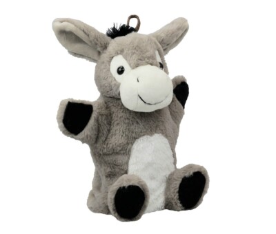 INWARE Handpuppe ESEL Stofftier Kuscheltier Kaspertheater Bauernhof Geschenk