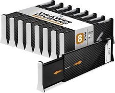 Deep Drawer Dividers 8 Pack, 6 Inch Tall, 13-22 Inch Long Expandable, Adjustable