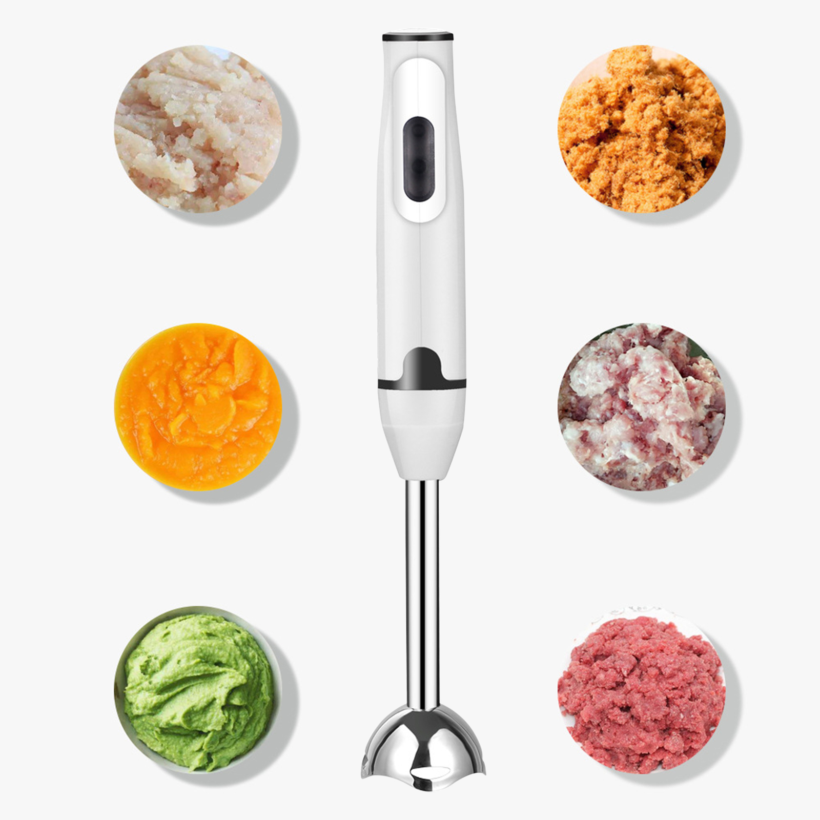 Healthy Choice Hand Blender Stick Mixer Puree Stainless Steel Food Processor eBay