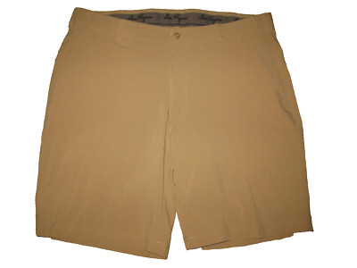 Ben Hogan Mens Flat Front 4-Pocket  Tan Golf Short Pant NWOT - Size 40W