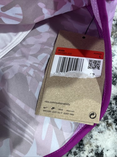 Nike Dri-Fit Girls Tempo Athletic Shorts Kid Size L PurpleDX4983 Lined 🔥 NICE - Picture 3 of 5