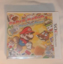 NINTENDO 3DS PAPER MARIO STICKER STAR CASE AND MANUAL NO GAME
