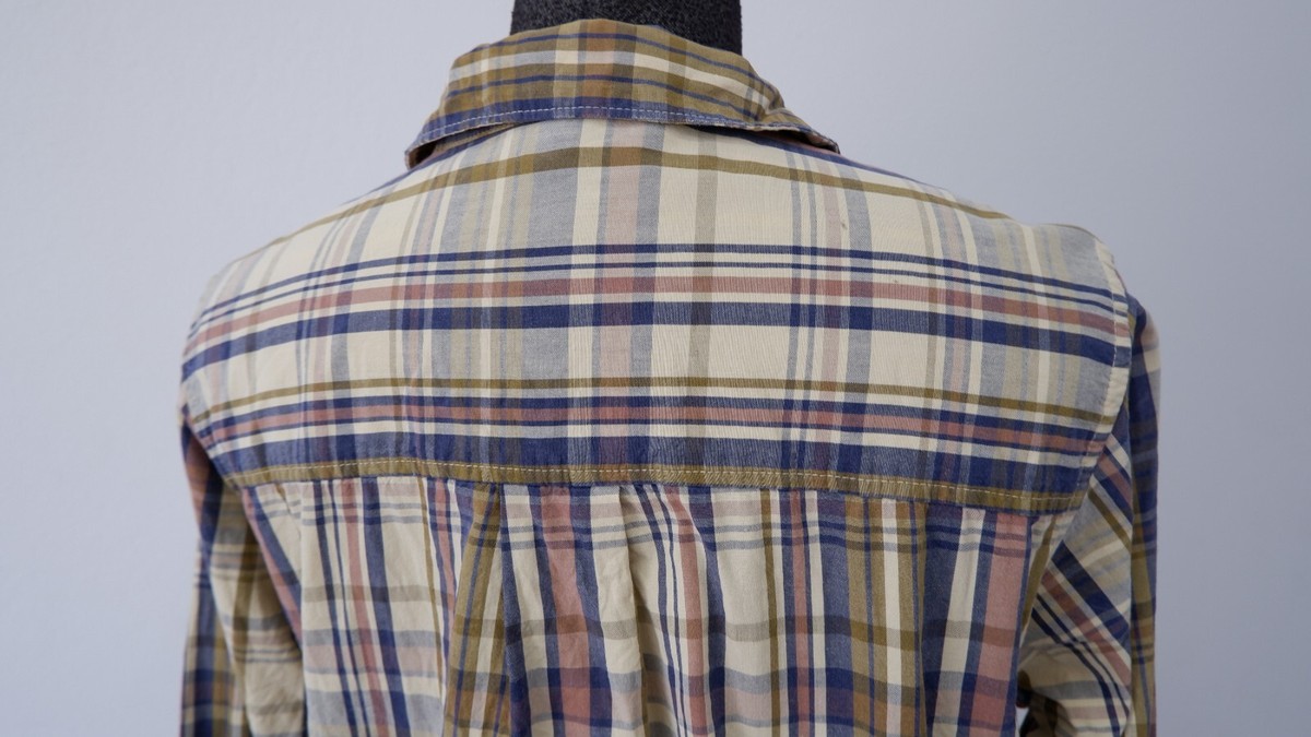 HAI sporting gear by Issey Miyake Japan patched plaid HAI sporting gear by Issey Miyake Japan patched plaid